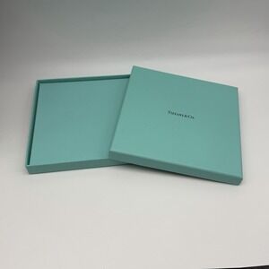 Tiffany & Co Empty Cardboard Blue Gift Box 6"x6"x3/4"